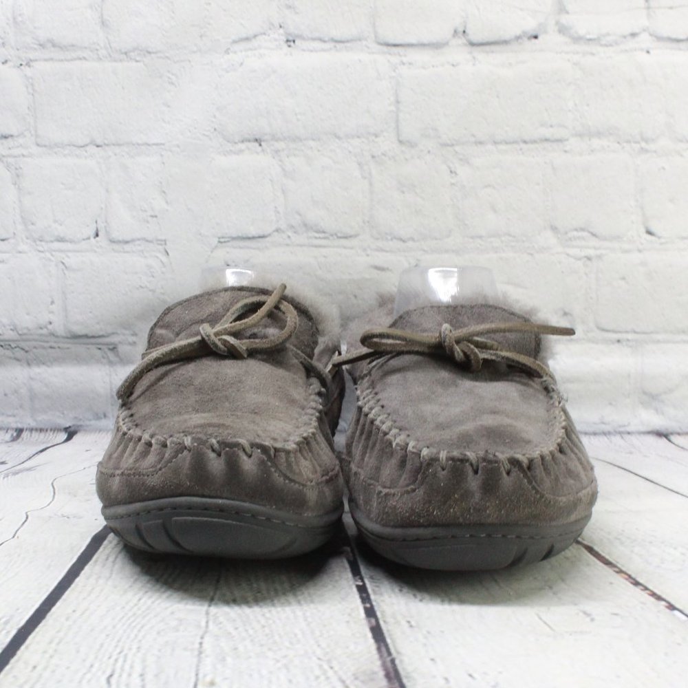 LL BEAN Shearling Lined Mocs Slippers Size 10 M - Picture 4 of 9
